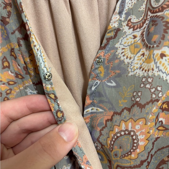 Paisley Long Sleeve Dress - Picture 2 of 4